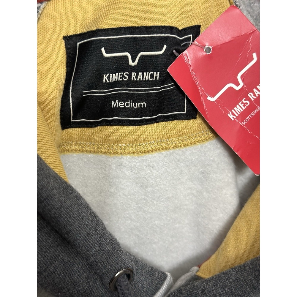 Kimes Ranch Blaze Hoodie Gray Heather Pullover Hooded Sweatshirt Mens Size M NWT - Picture 3 of 4